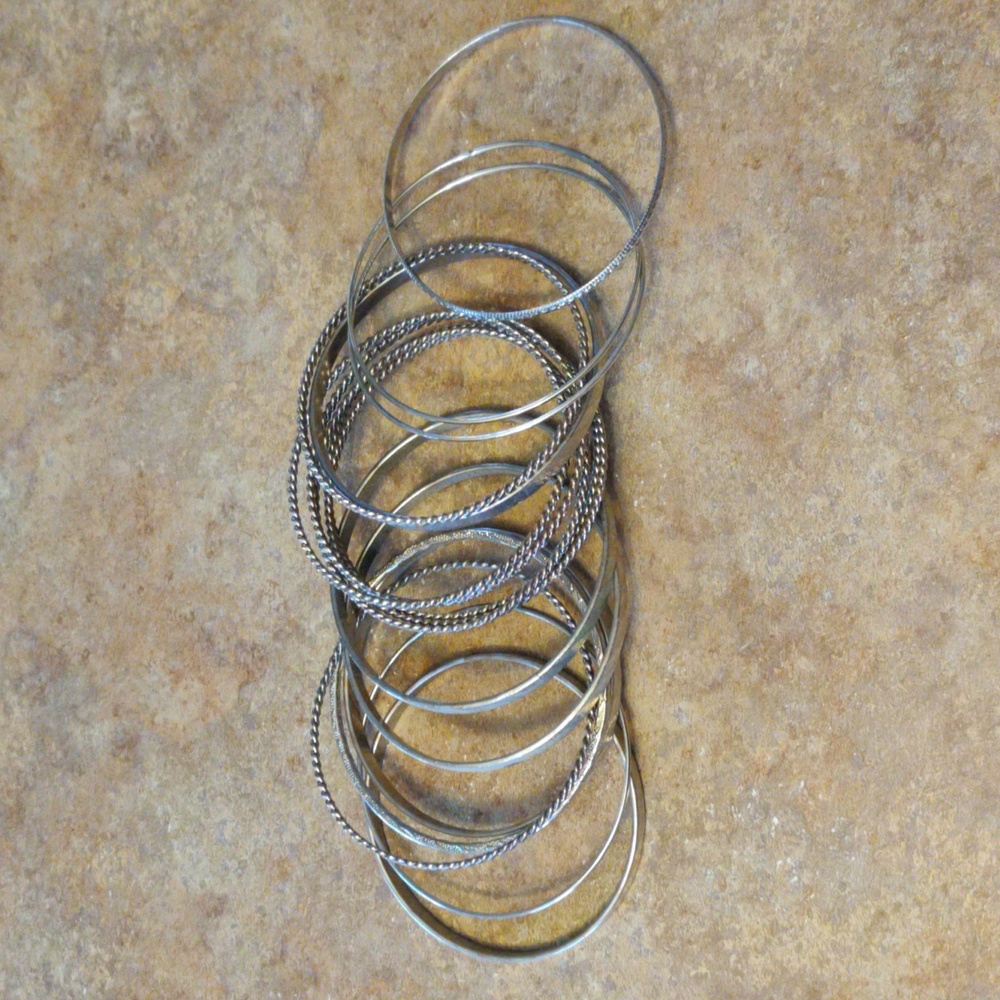 Bangle Bracelets Set of 17